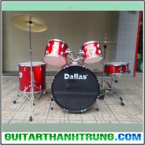 Bộ trống jazz Dallas model DL221 màu đỏ tươi