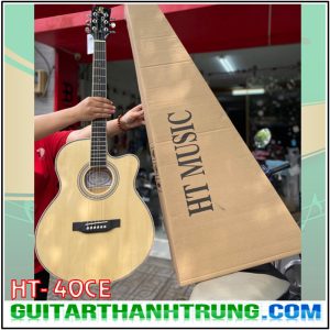 Guitar acoustic HT Music HT-40CE thùng mỏng