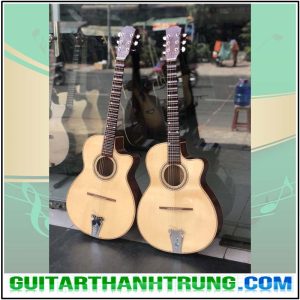 Đàn guitar thùng vọng cổ phím lõm gỗ hồng đào