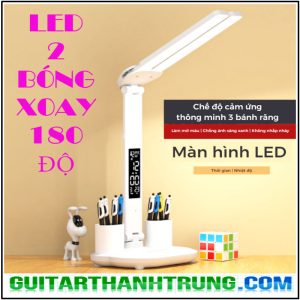 Đèn Led Để Bàn Chống Cận Đa Năng Cao Cấp Có Đồng Hồ LCD Và 3 Chế Độ Sáng