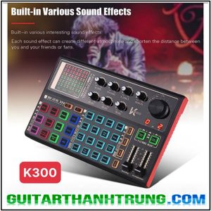 Bộ Sound Card Thu Âm K300 Thu Âm, Livestream, Karaoke